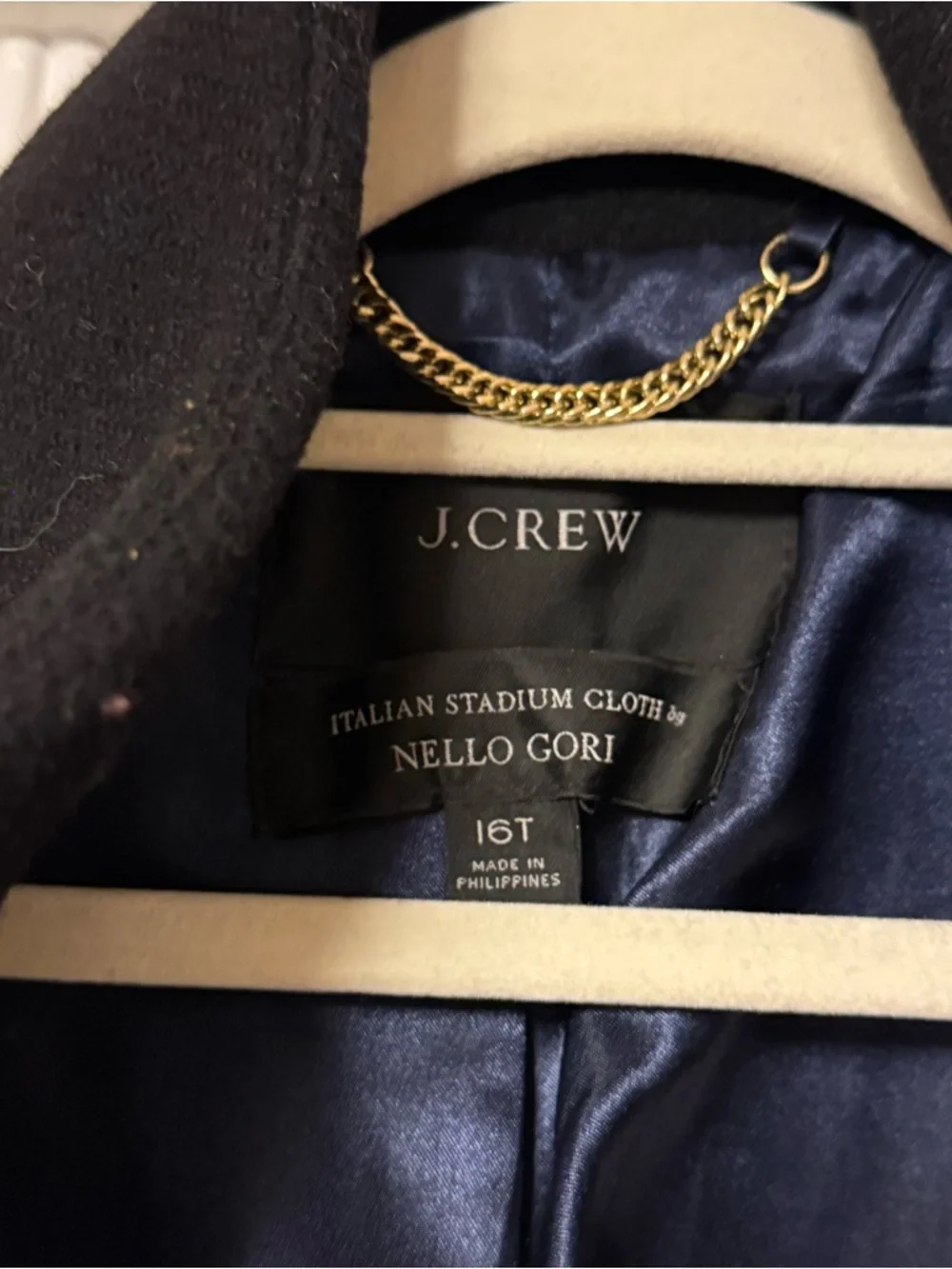 Women’s Black Wool Zip-Front Coat - Picture 4 of 4